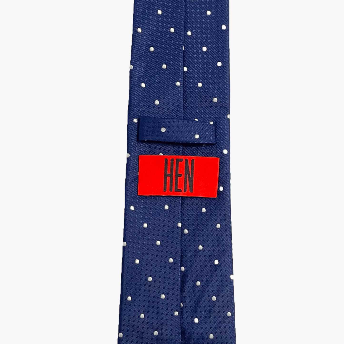 Blue Polkadot Silk Necktie