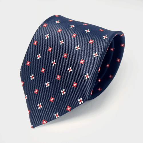 Blue Pattern Necktie