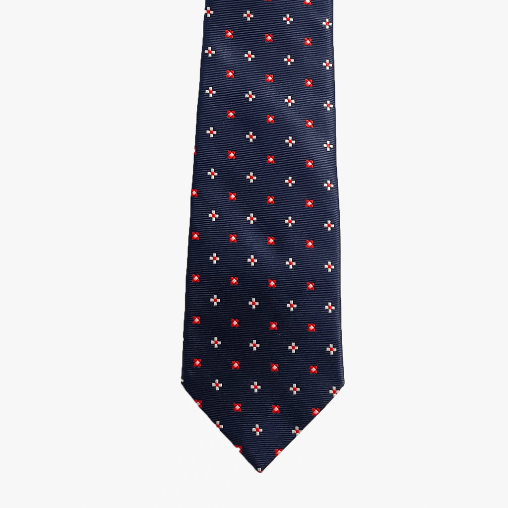 Blue Pattern Necktie
