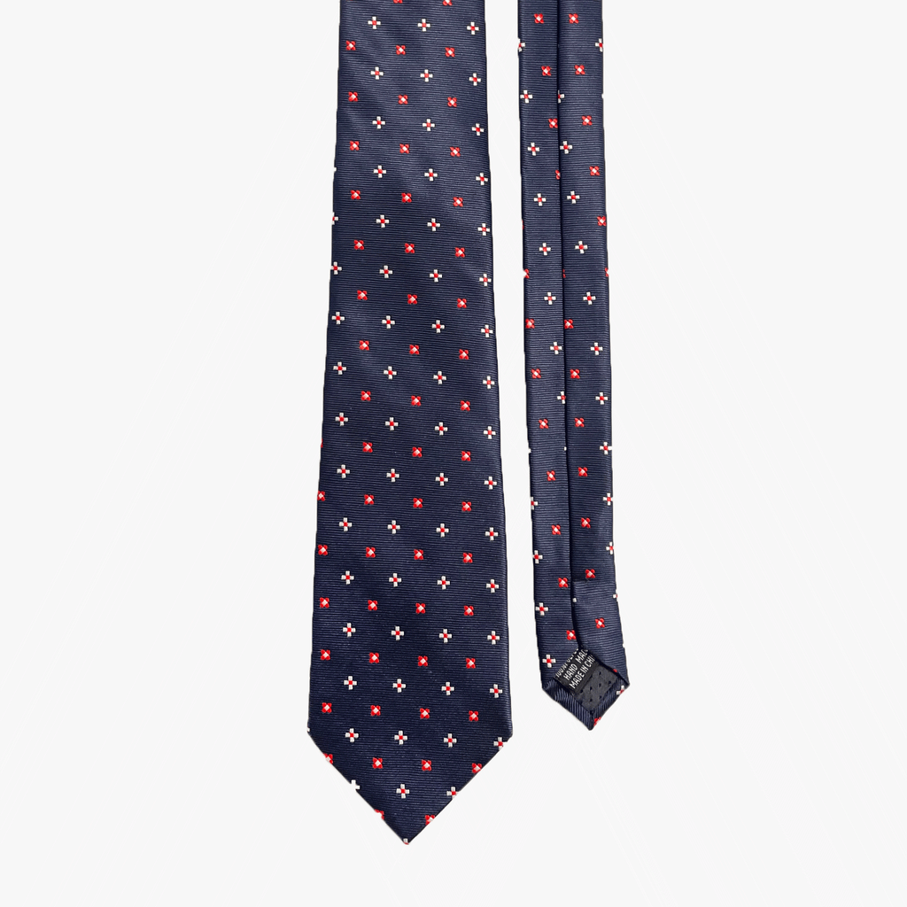 Blue Pattern Necktie
