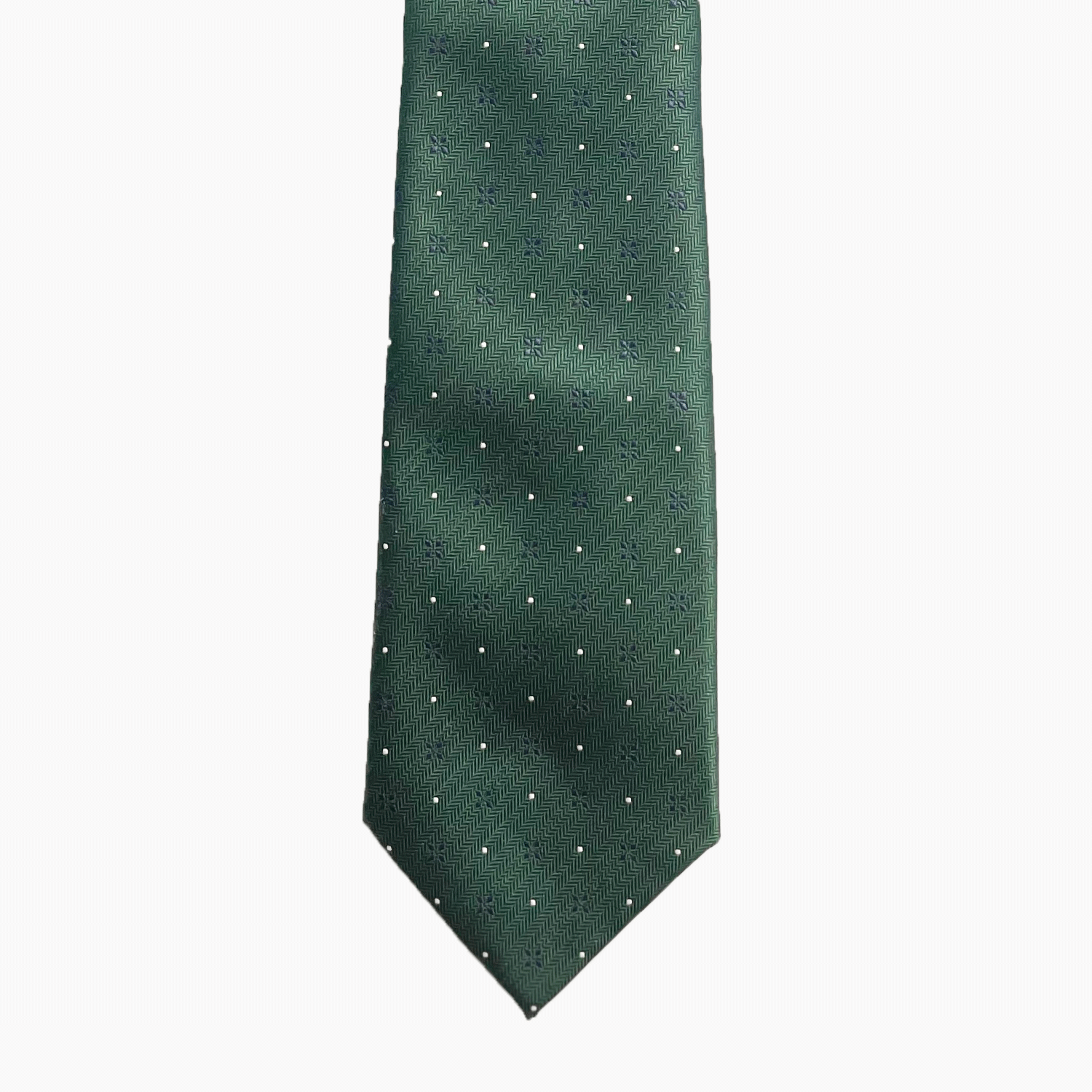 Green Polkadot Necktie