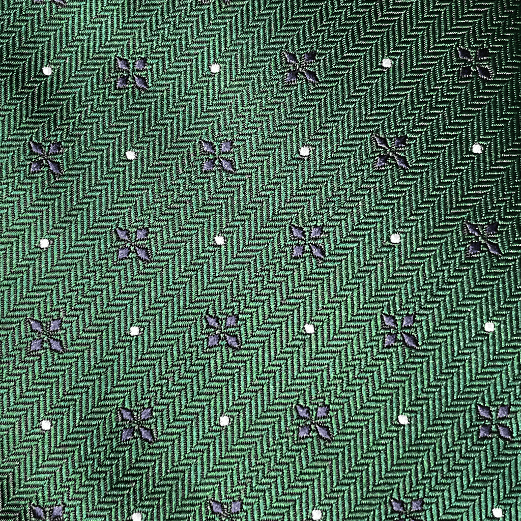 Green Polkadot Necktie