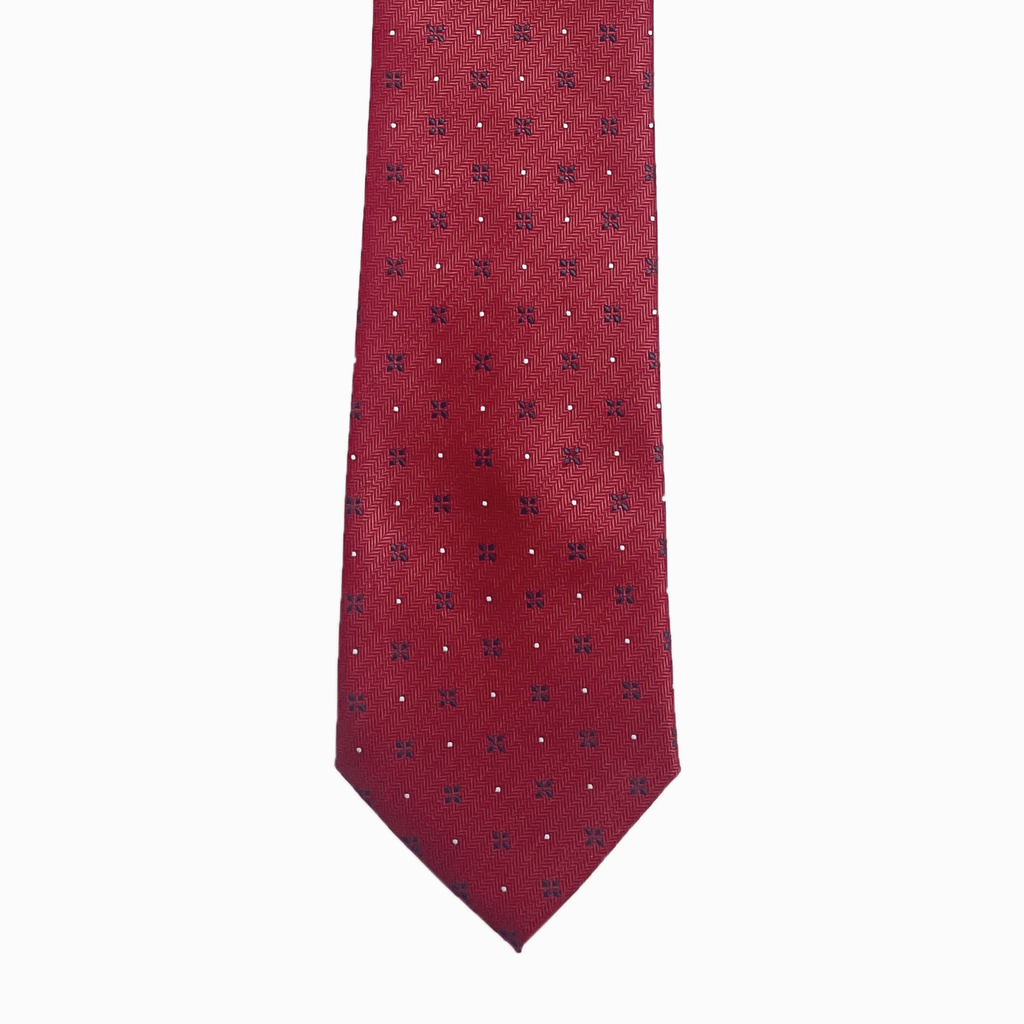 Red Pattern Necktie
