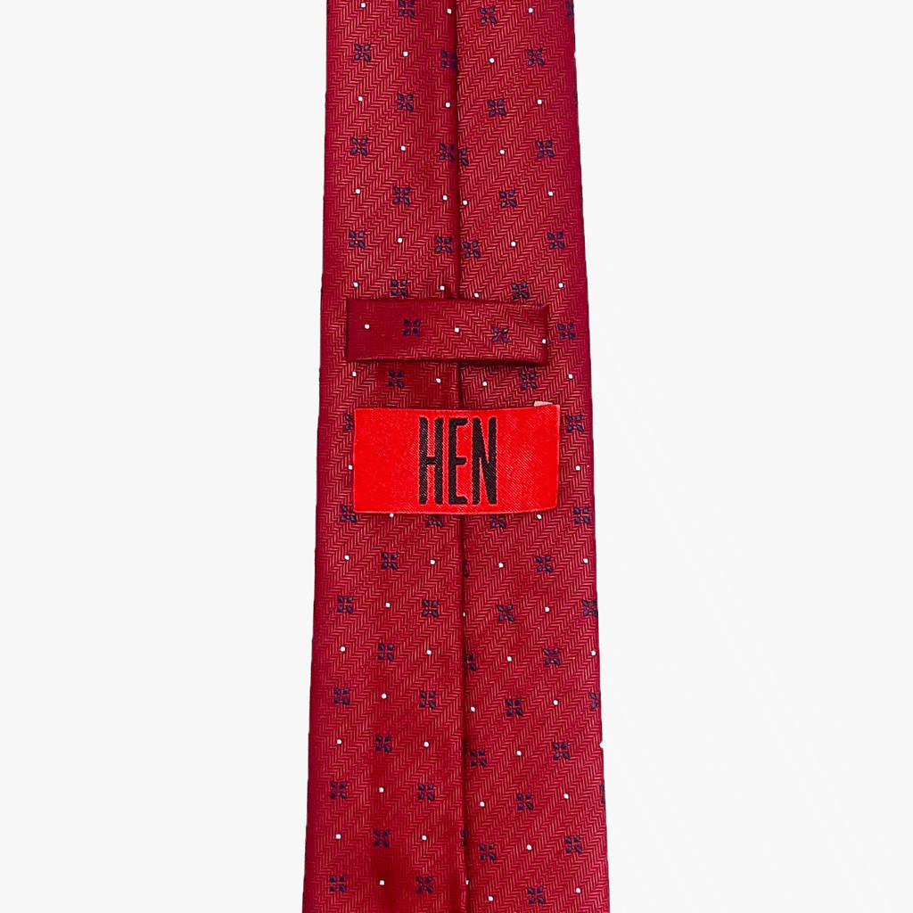 Red Pattern Necktie